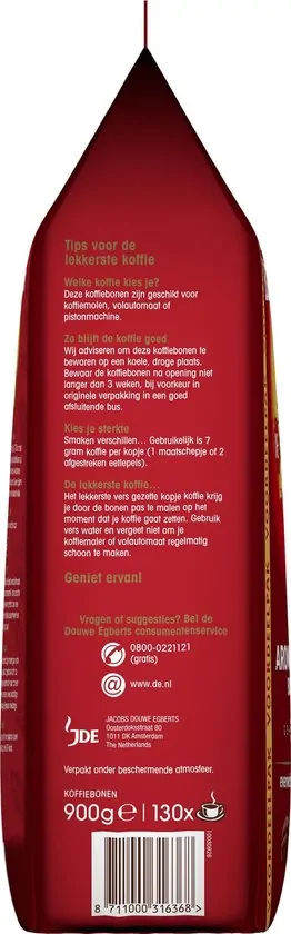 Douwe Egberts Aroma Rood Koffiebonen - 3 x 900 gram